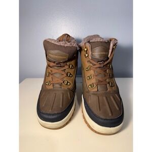 Weatherproof Slope Brown Faux Fur Lined Winter Duck Boots Womens 9M 1624753